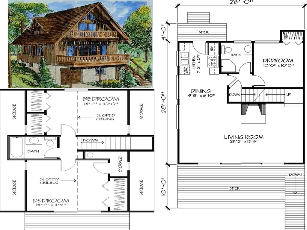 Floor Plans Hillside Chalets Units 10 24 Inclusive Chalet Floor 