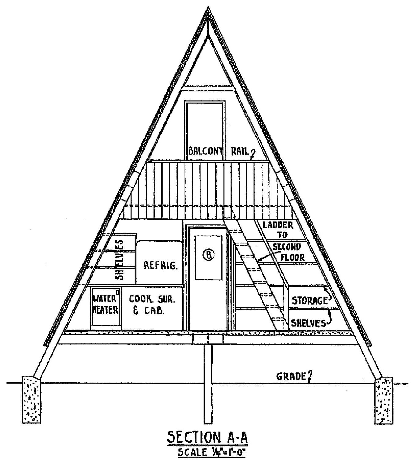 Free A Frame Cabin Plan With 3 Bedrooms