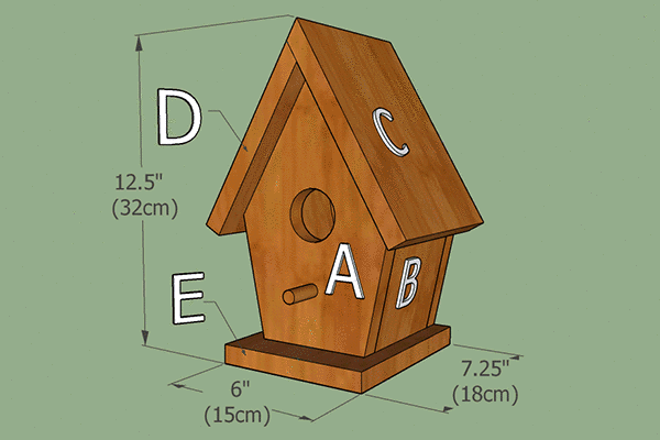 Free Birdhouse Plans DIY Homemade Nesting Box DIY Projects 