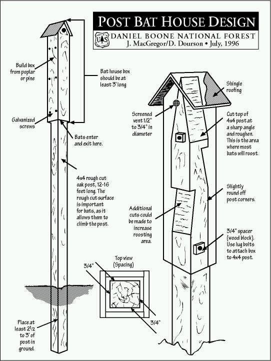 Free Printable Bat House Plans