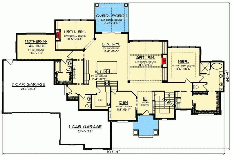 Gorgeous Craftsman House Plan With Mother In Law Suite 890089AH 