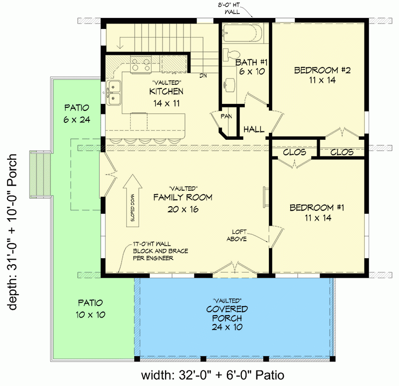 House Floor Plans 2 Bedroom 2 Bath