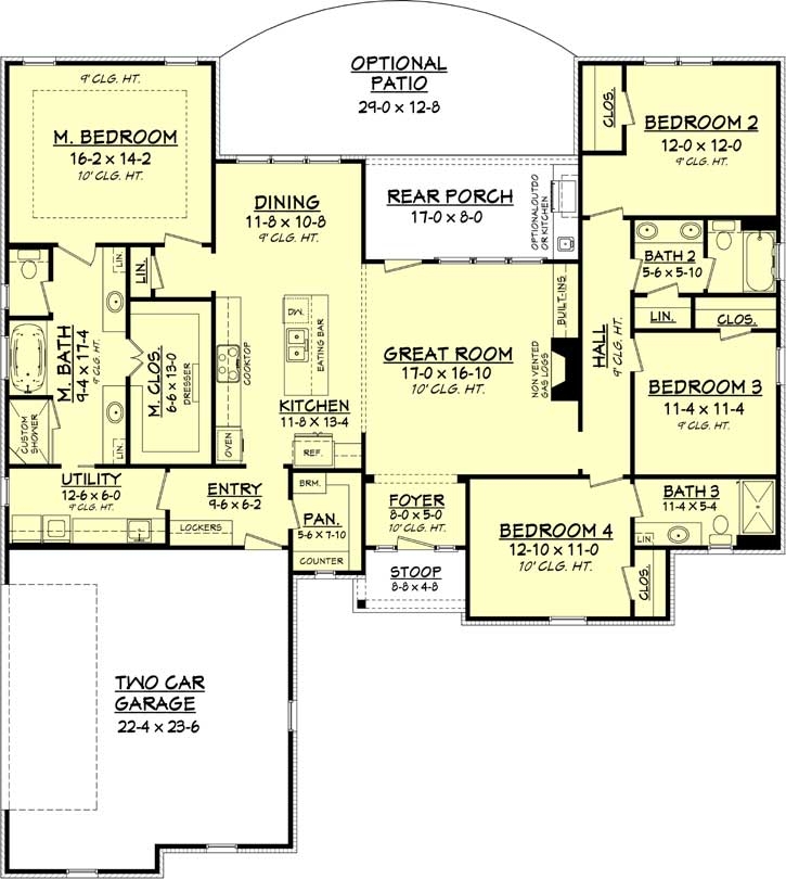 House Floor Plans 4 Bedroom 3 Bath Floorplans click