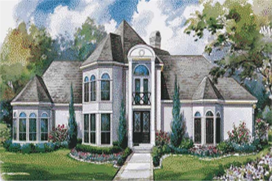 House Plan 120 1956 4 Bedroom 4260 Sq Ft European French Home TPC