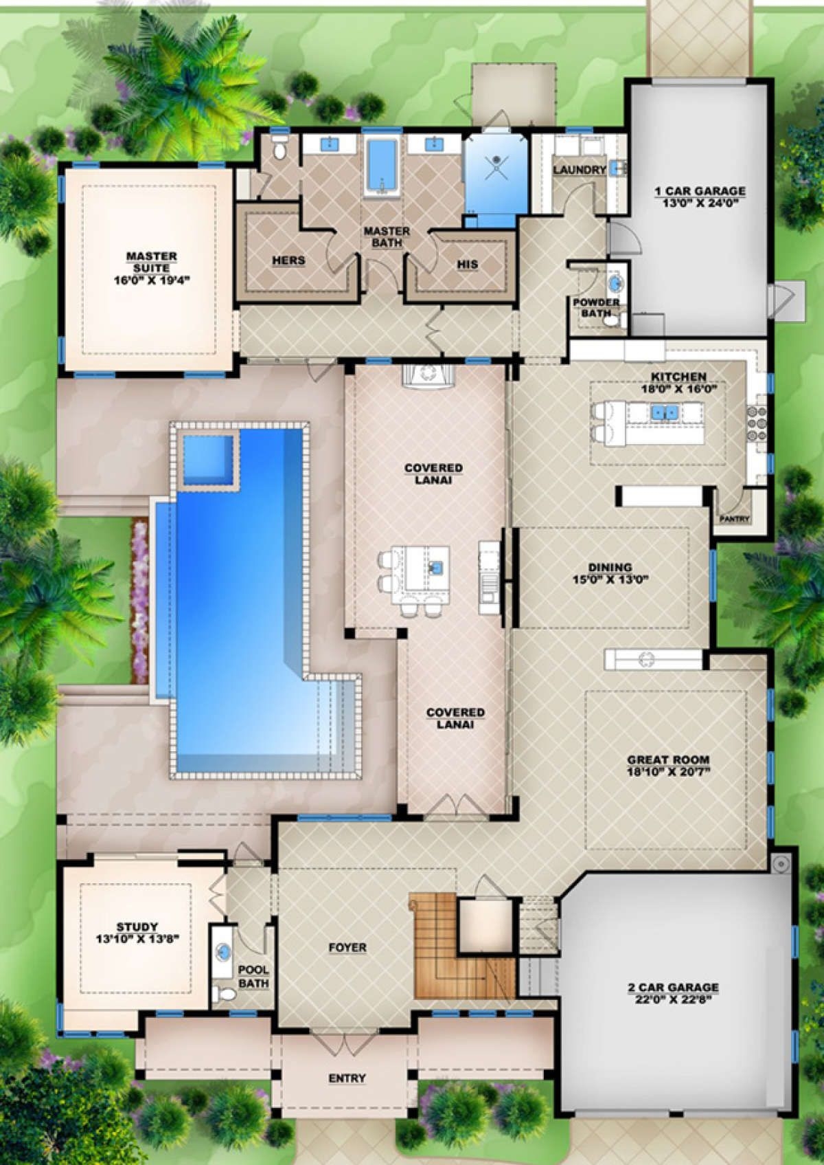 House Plan 207 00015 Contemporary Plan 4 417 Square Feet 4 Bedrooms