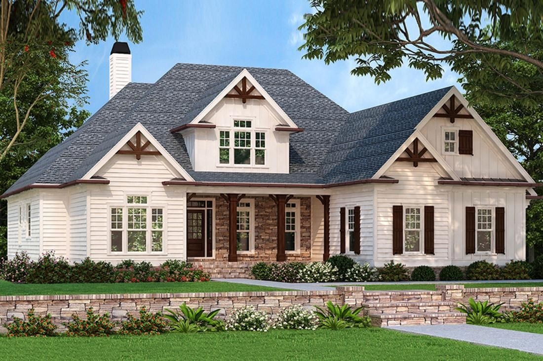 House Plan 8594 00156 Craftsman Plan 2 400 Square Feet 3 4 Bedrooms 