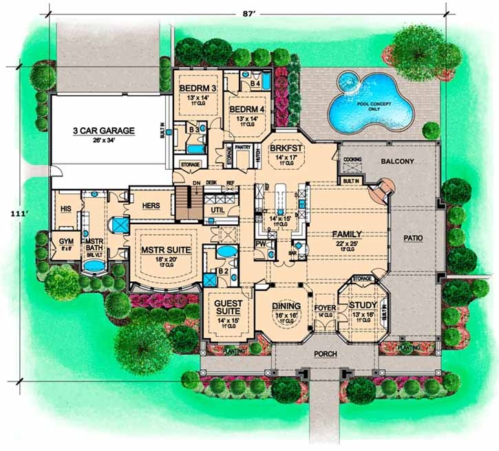 House Plans 5 Bedroom 3 Bath Floor Plan Friday 5 Bedroom Acreage 