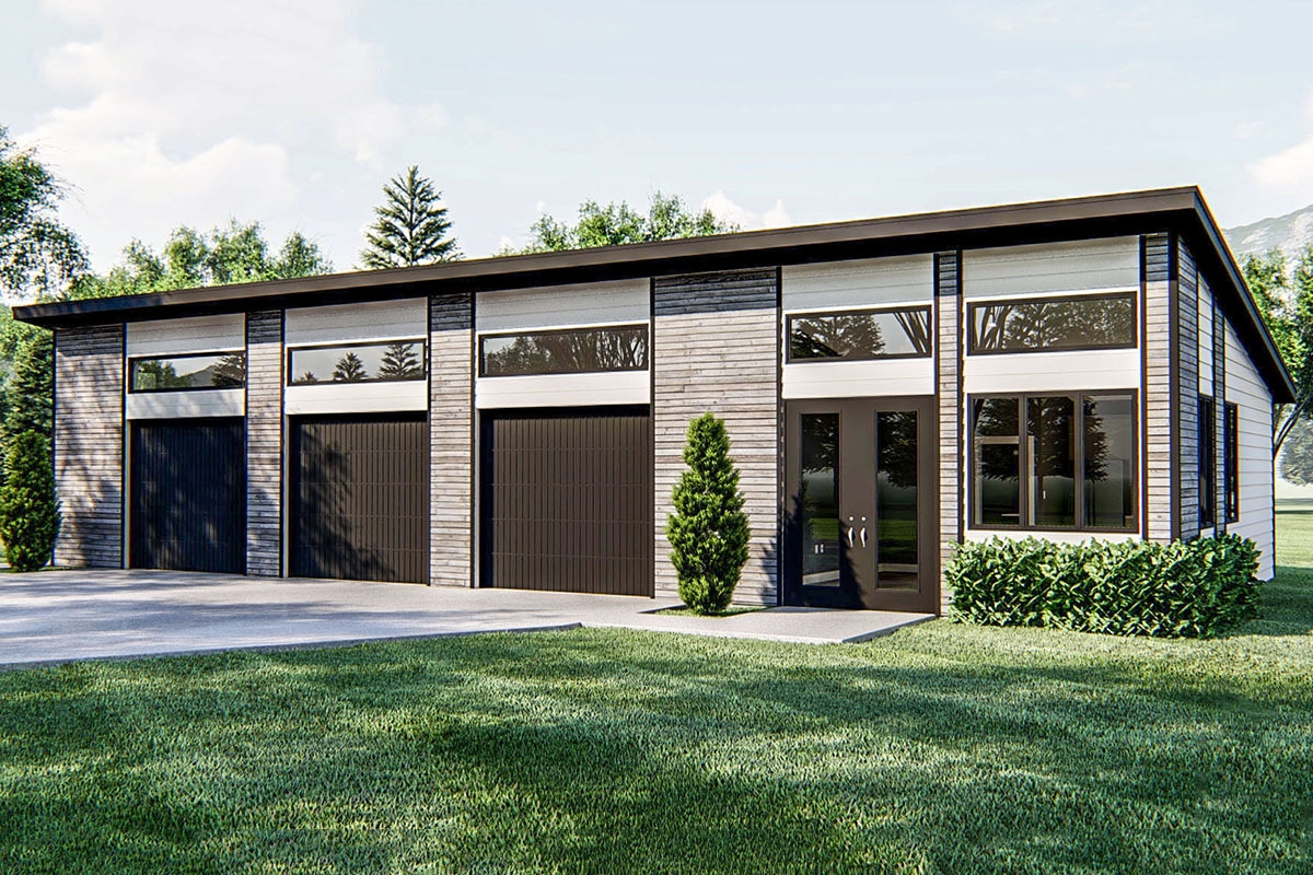 Modern Garage Plan With A Studio 62859DJ Architectural Designs 