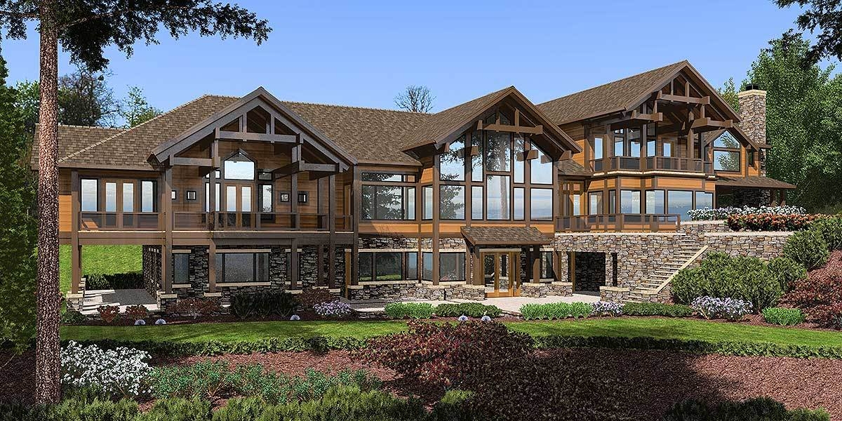 Mountain Craftsman House Plan With Sweeping Views 23471JD