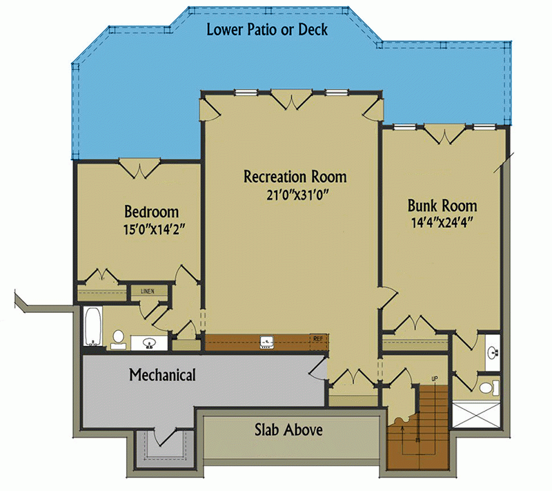 Mountain Home Plan With 2 Master Bedrooms 92386MX Architectural 