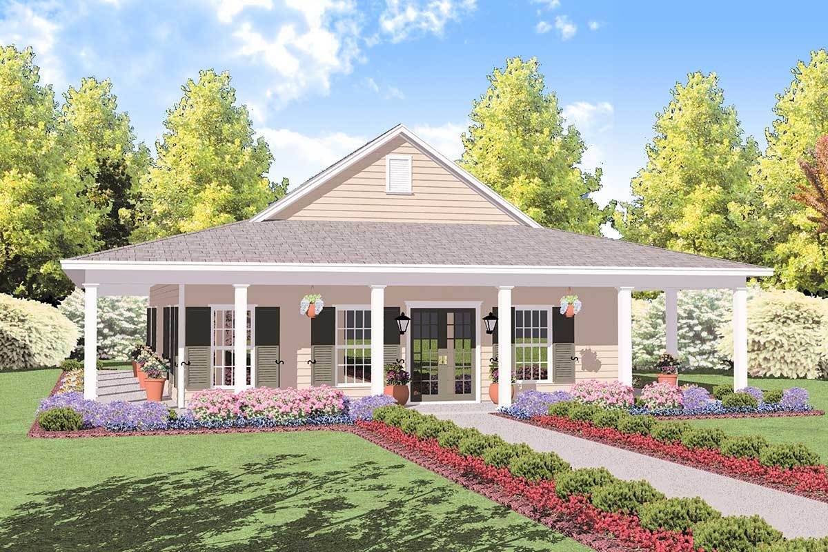 One Level House Plans With Wrap Around Porch Plan 8462jh Marvelous