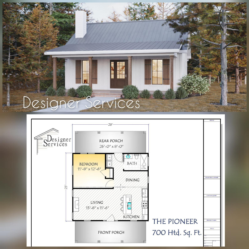 Pioneer Plan 700 Square Feet Etsy Building Plans House Cottage 