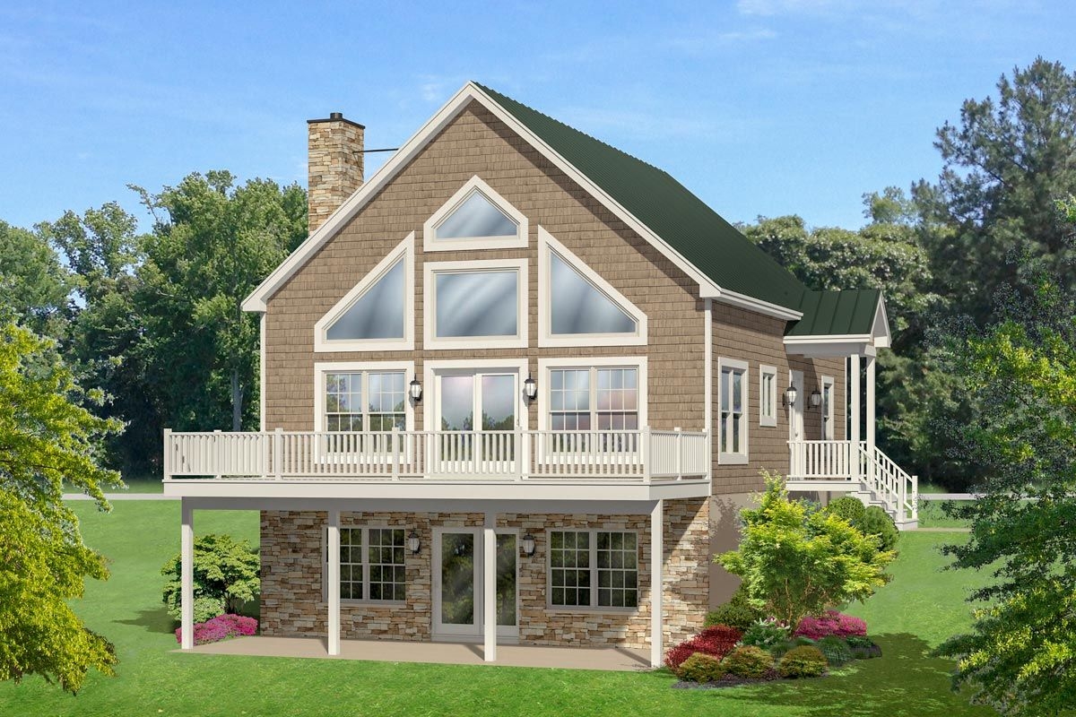 Plan 790026GLV 4 Bedroom Lake House Plan With Walk Basement Vacation