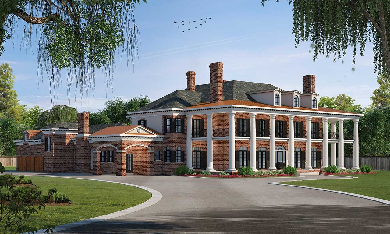 Plantation House Plan 6 Bedrooms 6 Bath 9360 Sq Ft Plan 10 1603