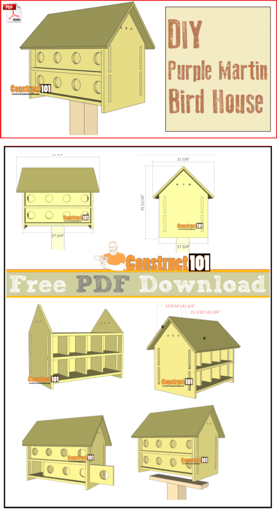 Bird House Plans Pdf - houseplans.weloveprintables.net