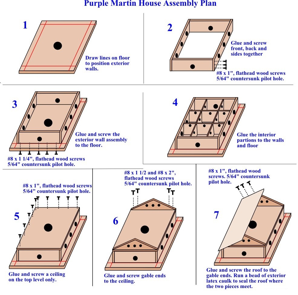 Purple Martin House Plans How To Build A Purple Martin House