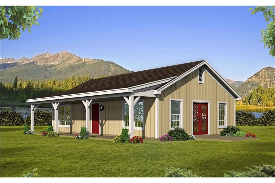 Ranch House Plan 2 Bedrms 1 Baths 1000 Sq Ft 196 1117