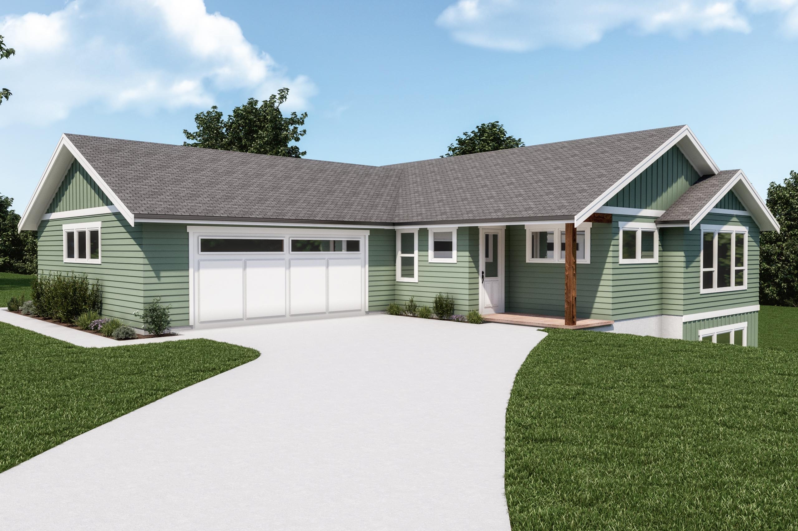 Ranch With Walkout Basement Plan 2011545 A Ranch Style Bungalow Plan 