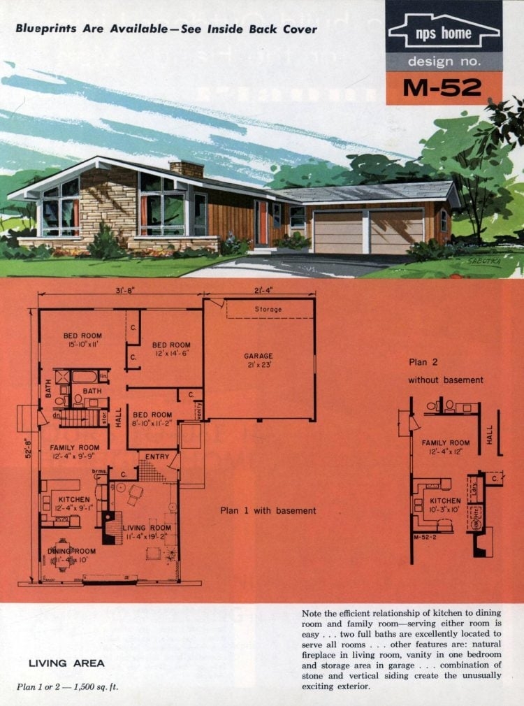 See 125 Vintage 60s Home Plans Used To Design Build Millions Of Mid 