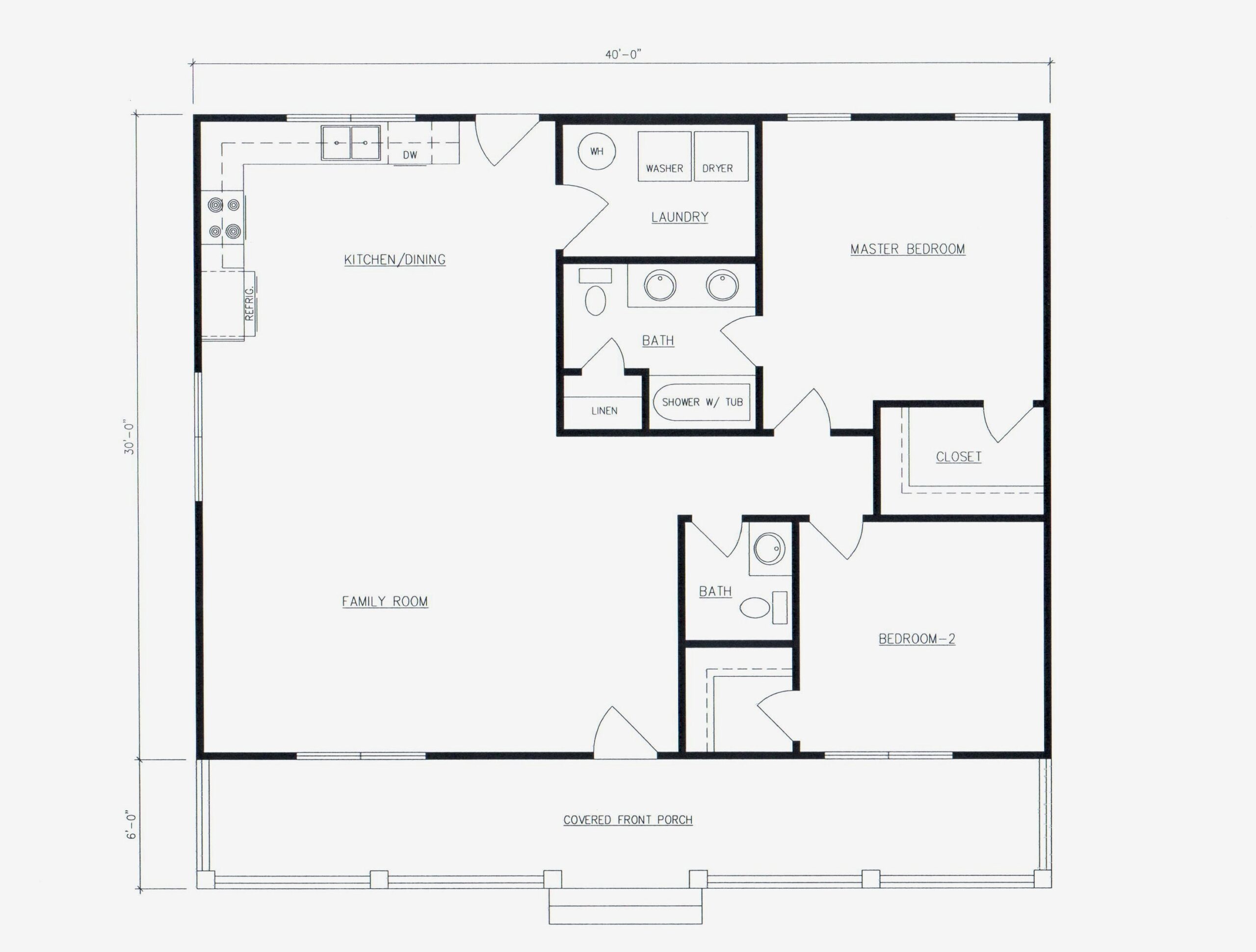 Simple 2 Bedroom 1 1 2 Bath Cabin 1200 Sq Ft Open Floor Plan With