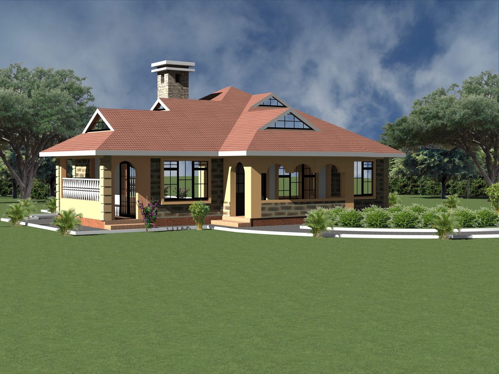 Simple Spacious Four Bedroom House Plans HPD Consult