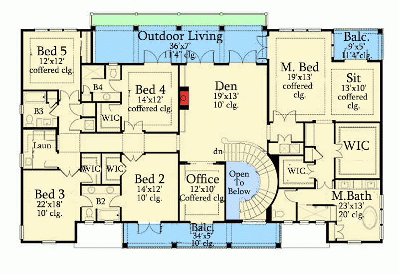 Single Story 6 Bedroom House Floor Plans Floorplans click