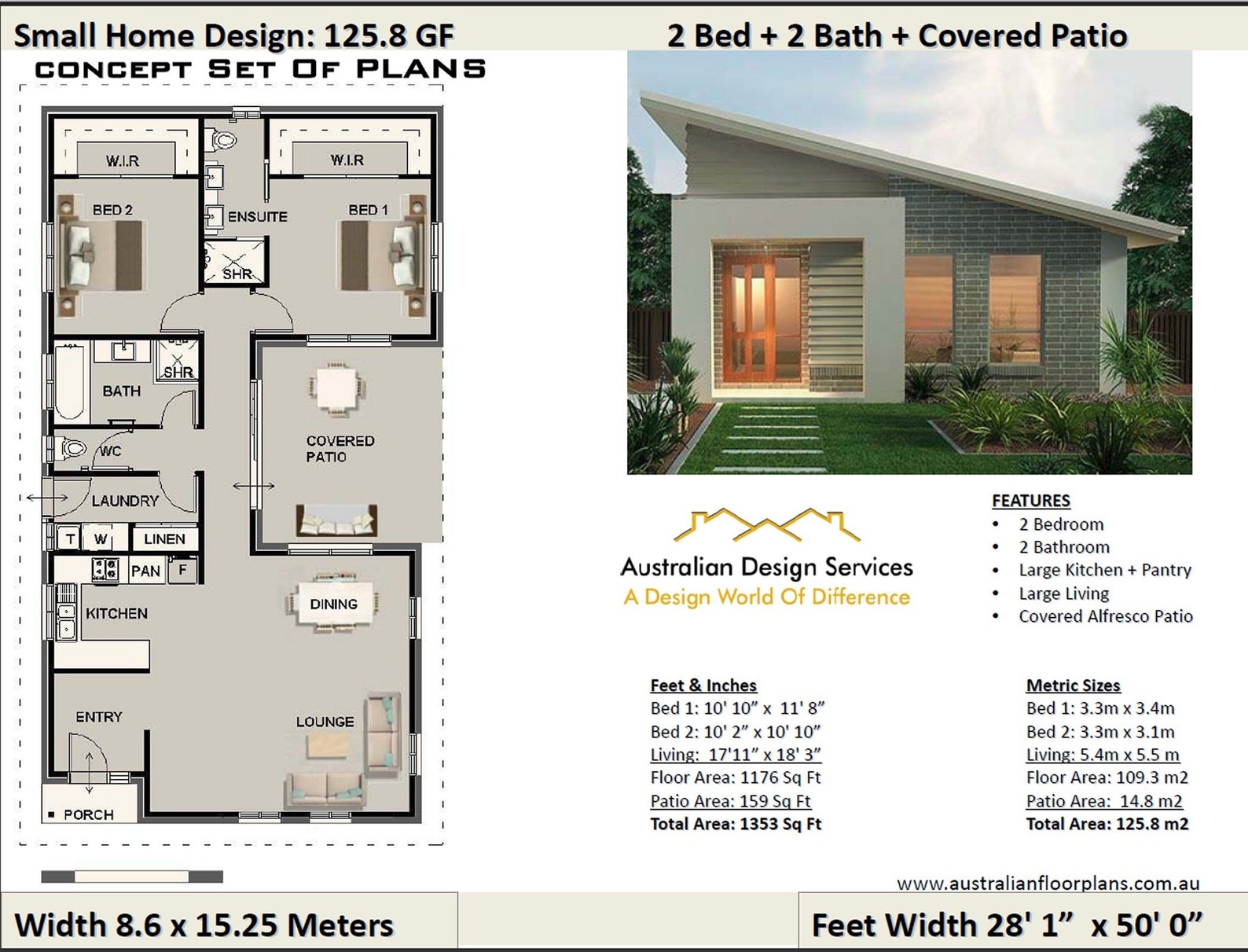 Small House Design Under 1200 Sq Foot House Plan Or 109 3 M2 2 Bedroom