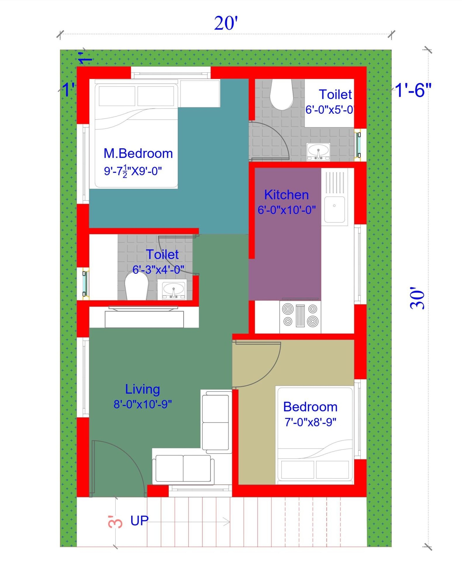 Small House Floor Plans 600 Sq Ft Home Alqu