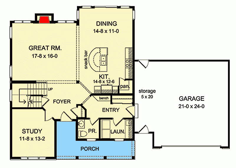 Stately 4 Bedroom Colonial House Plan 790039GLV Architectural 