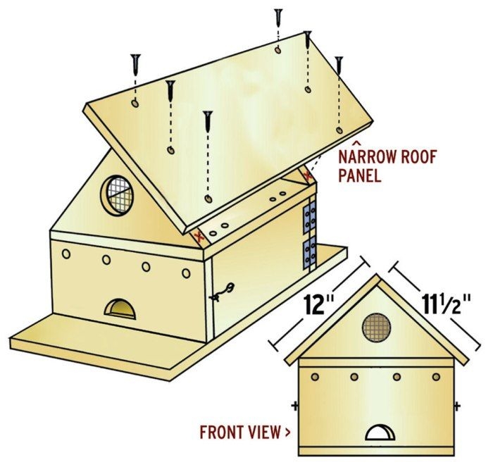 Step By Step Free Printable Purple Martin House Plans