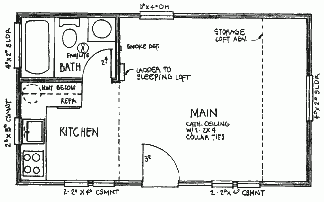 The 14 x 24 Floor Plan