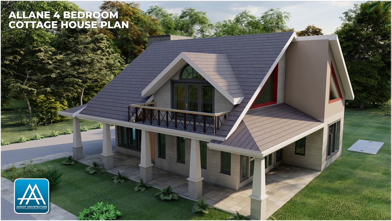 The Allane 4 Bedroom Cottage House Plan David Chola Architect