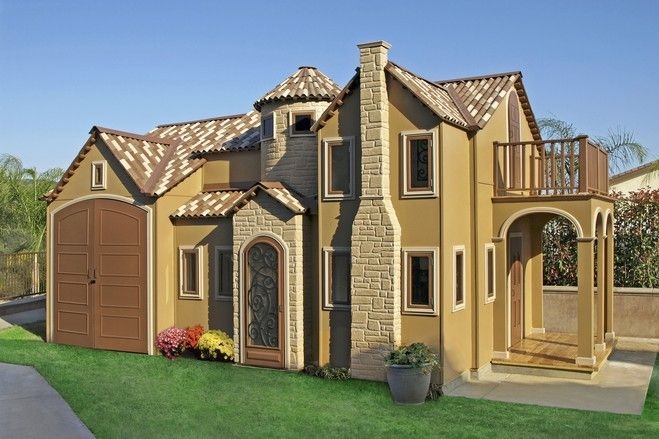 The Fully Loaded Mini Mansion Luxury Playhouses Play Houses Big