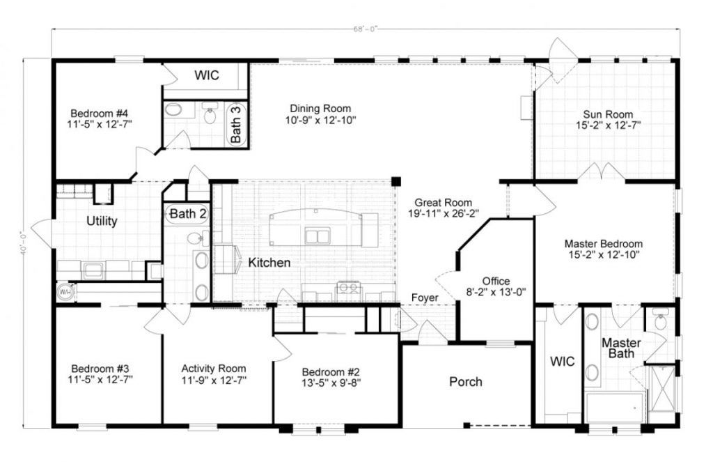 The Tradewinds Is A Beautiful 4 Bedroom 2 Bath Triple Wide With 