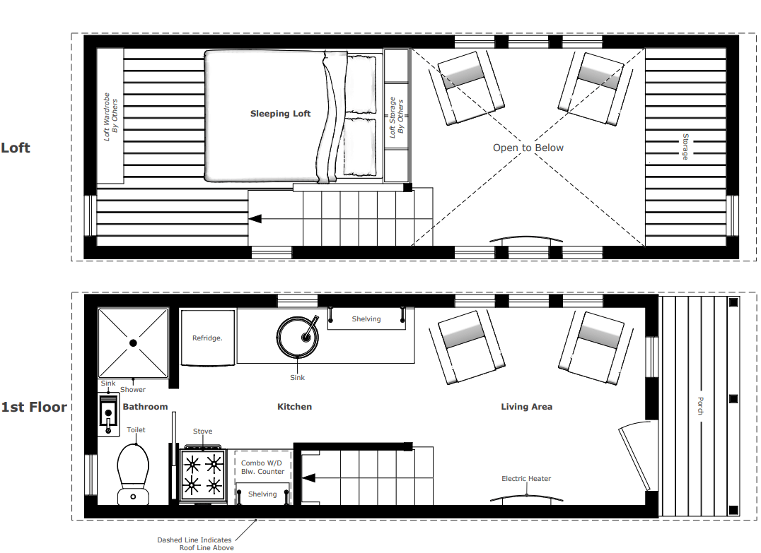 Tiny House Floor Plans With 2 Lofts Viewfloor co