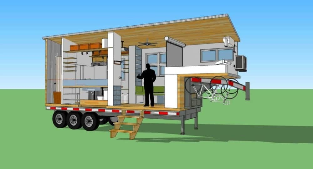 Tiny House On Wheels Floor Plans With Loft Floor Roma