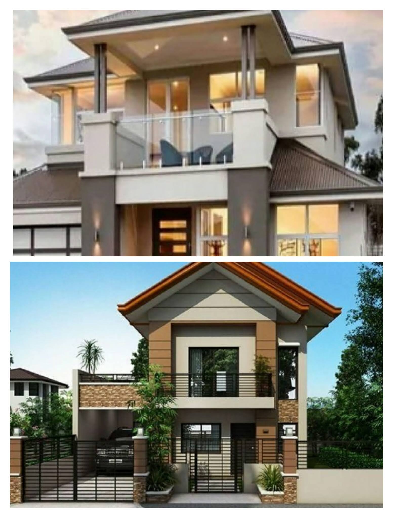 Two Storey Modern House Plan With Right Size Pinoy House 59 OFF