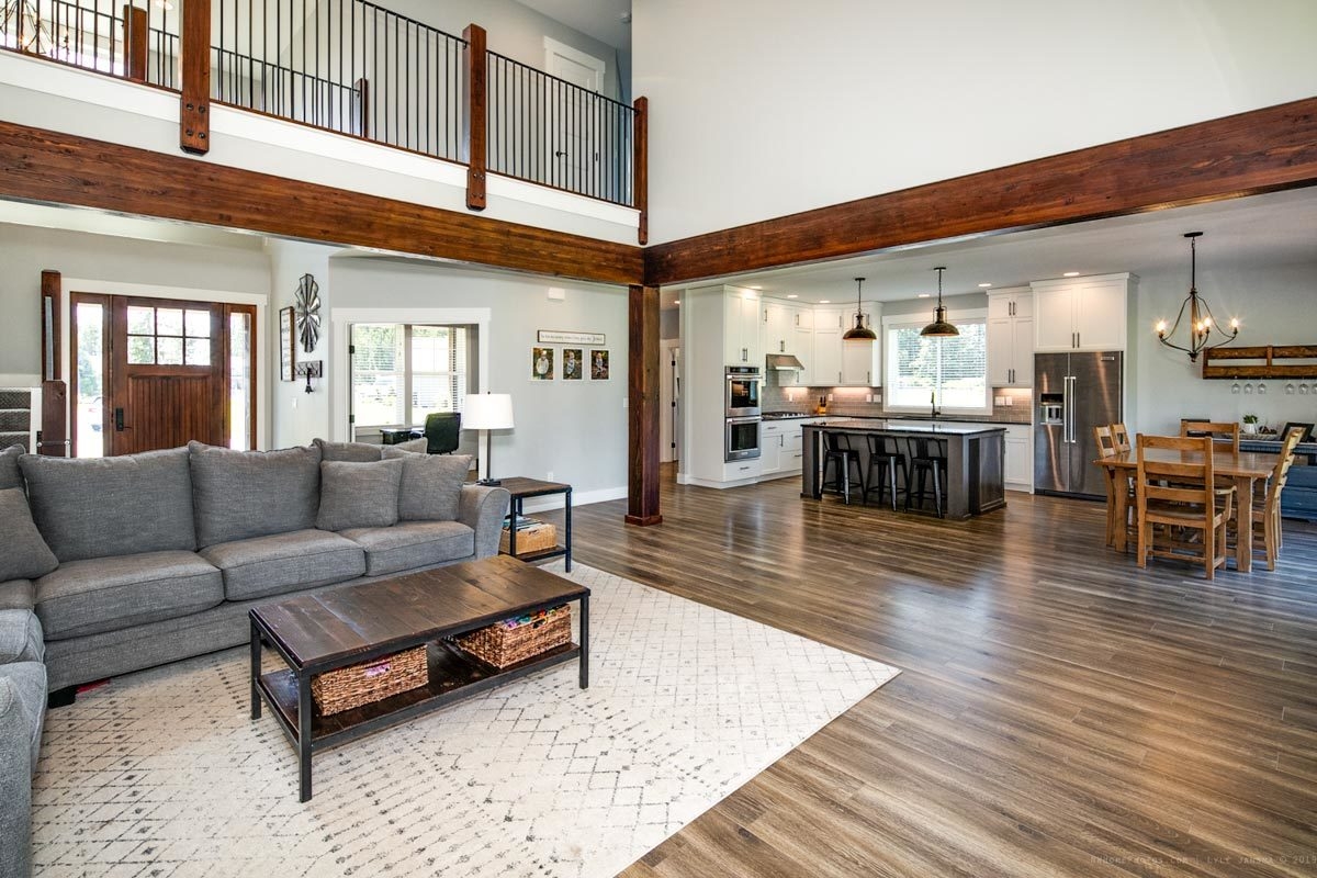 Two story Country House Plan With Open Concept Living 280054JWD