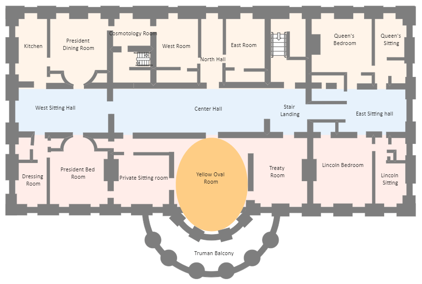 White House Floor Plan EdrawMax