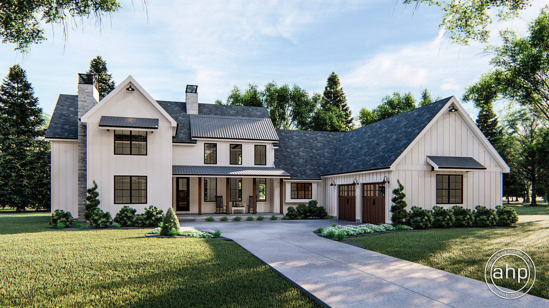 1 1 2 Story Modern Farmhouse House Plan Rochester