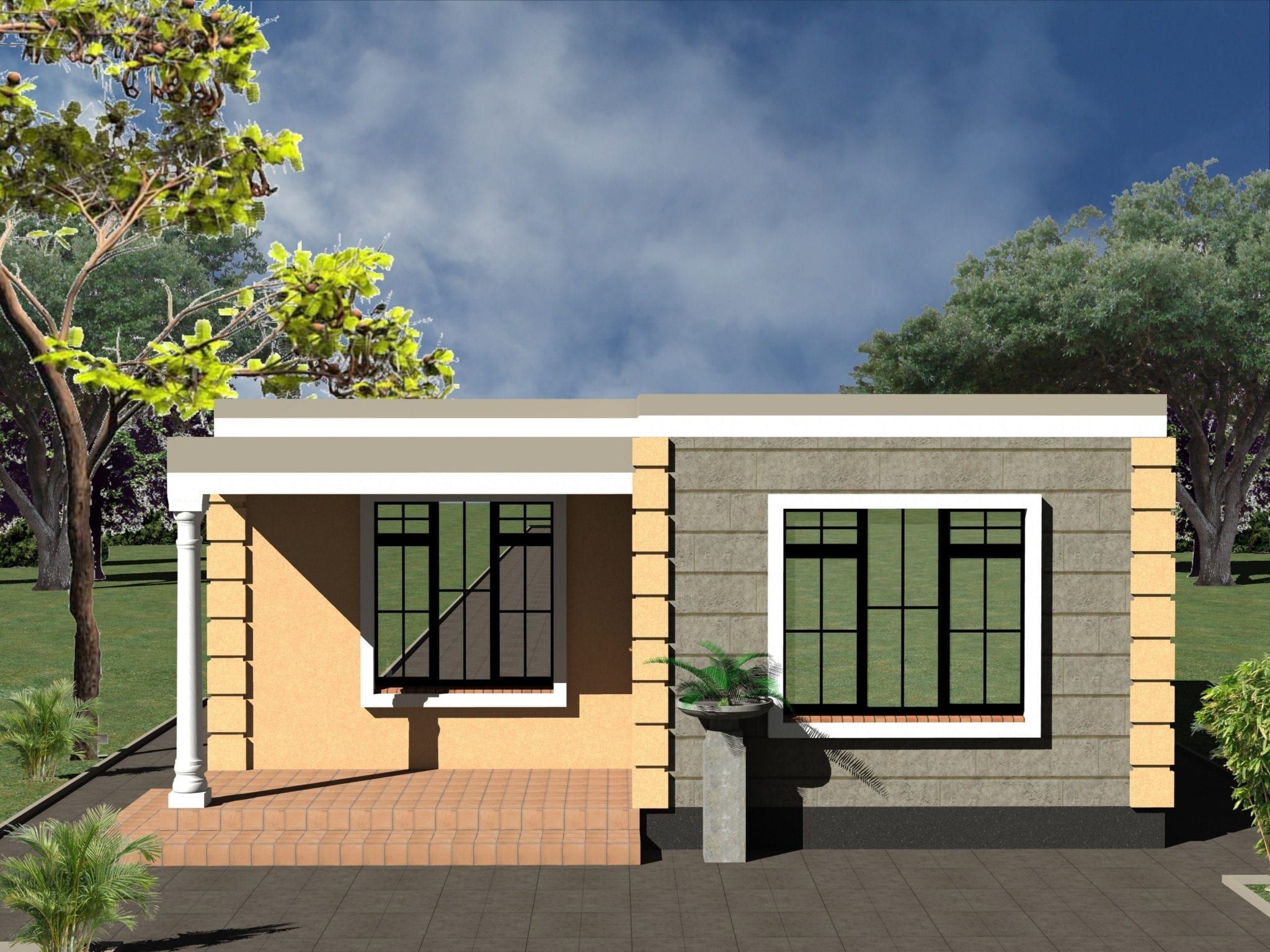 1 Bedroom House Plans Pdf Design HPD Consult One Bedroom House One 