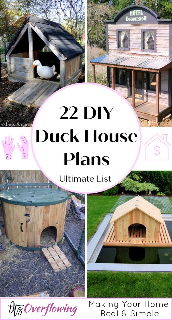 22 Free DIY Duck House Plans With Detailed Instructions Duck House Diy 