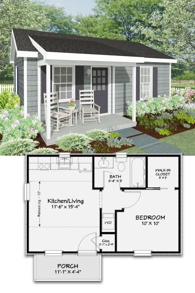 27 Adorable Free Tiny House Floor Plans Small House Design Small