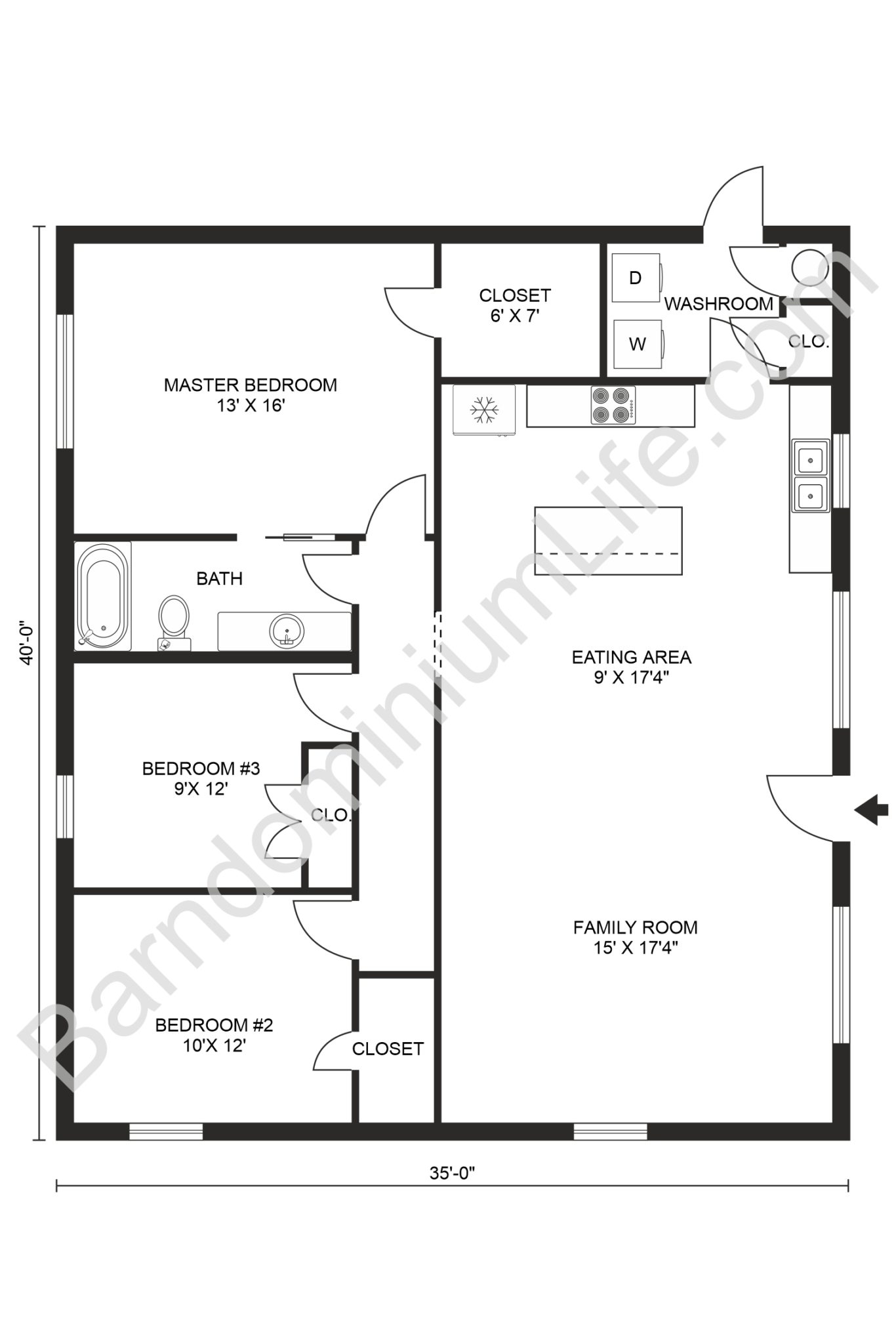 3 Bedroom Barndominium Floor Plans Barndominium floor plans pages dev