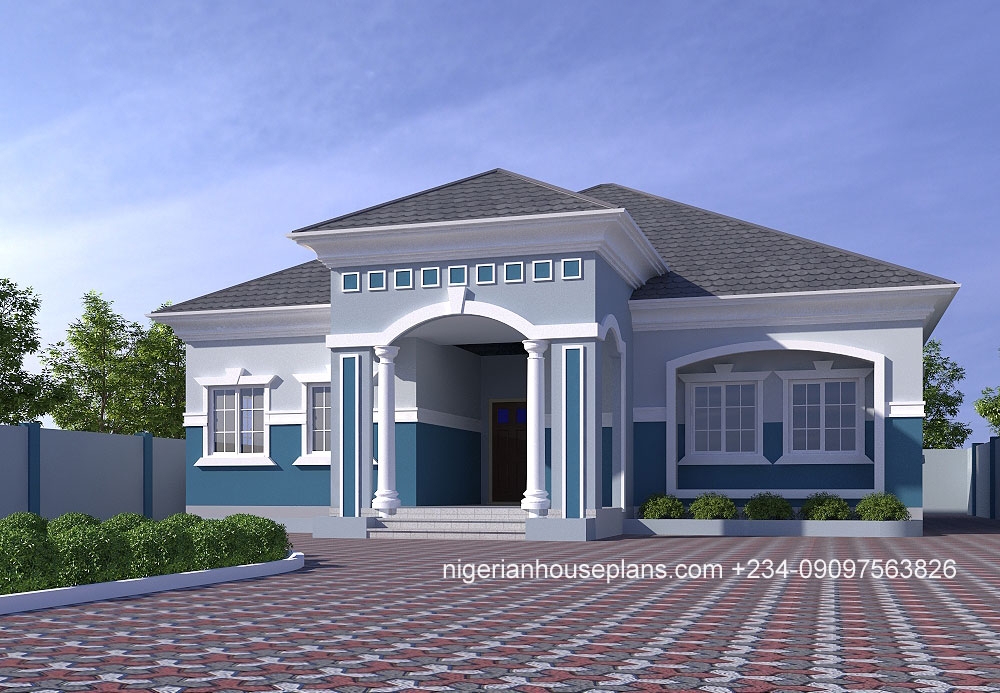 4 Bedroom Bungalow Ref 4029 NIGERIAN HOUSE PLANS