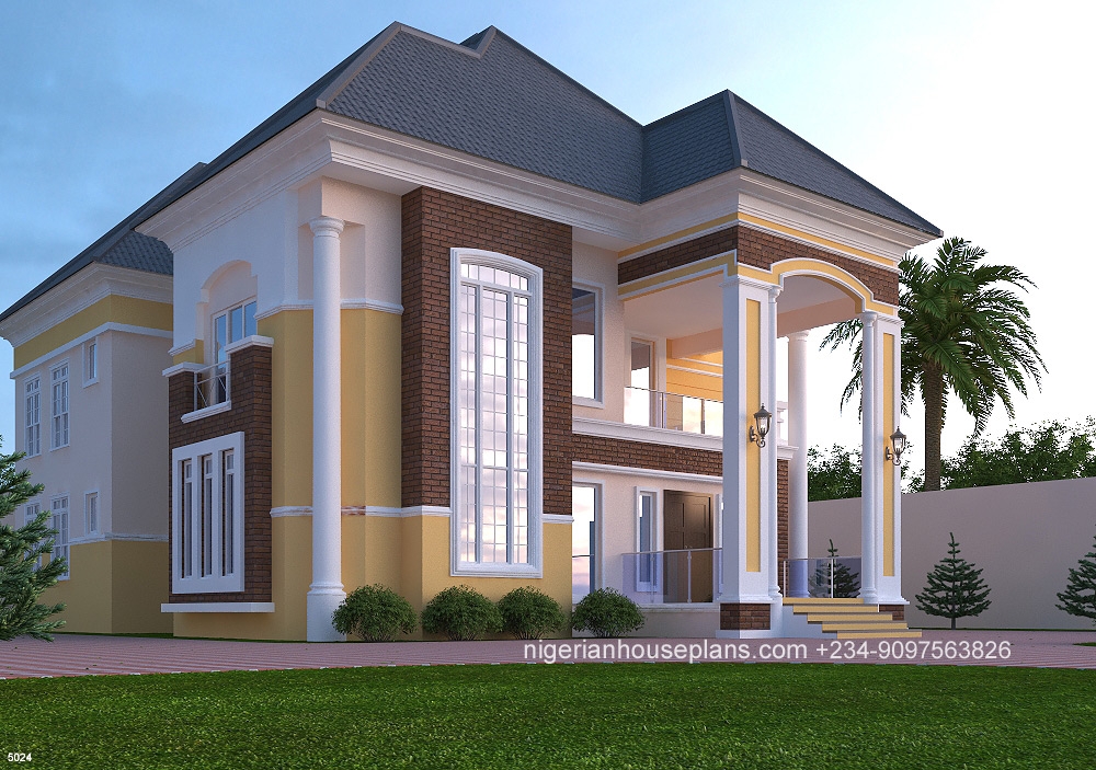 5 Bedroom Duplex Ref 5024 NIGERIAN HOUSE PLANS