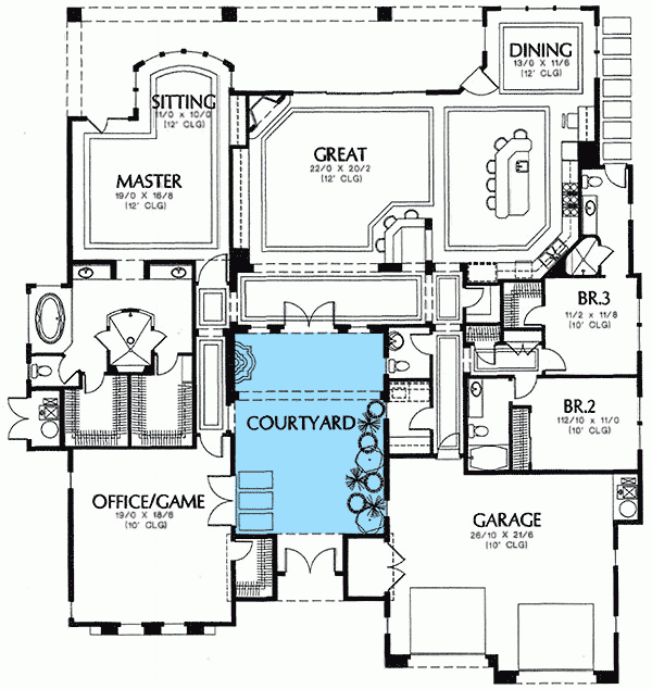 70 Spanish Home Plans With Courtyards For New Design Ideas Home And Decor