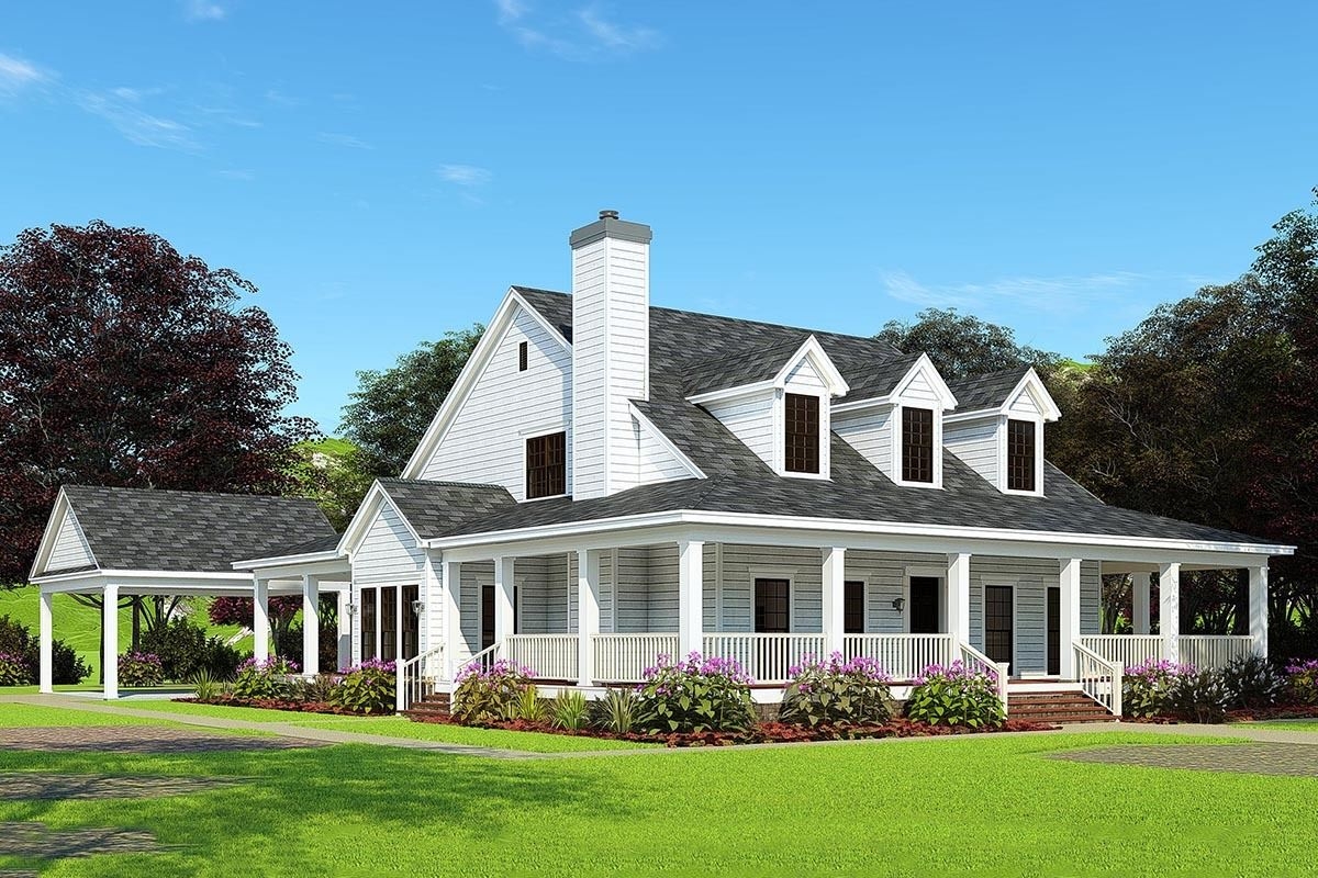 86 Gorgeous House Plan With Curved Wrap Around Porch Trend Of The Year