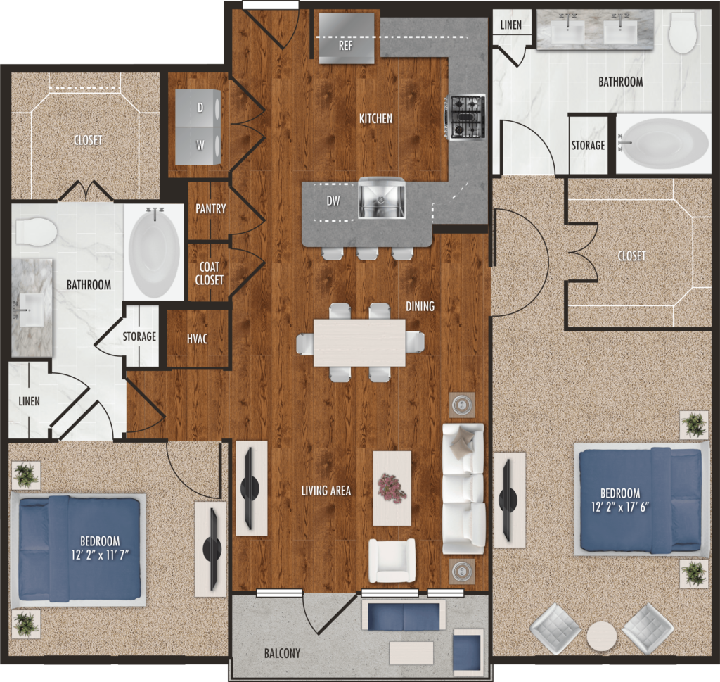 Two Bedroom House Floor Plan - houseplans.weloveprintables.net