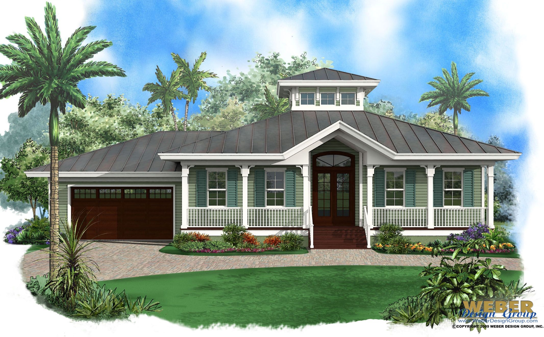 Beach House Plan 1 Story Old Florida Style Coastal Home Floor Plan